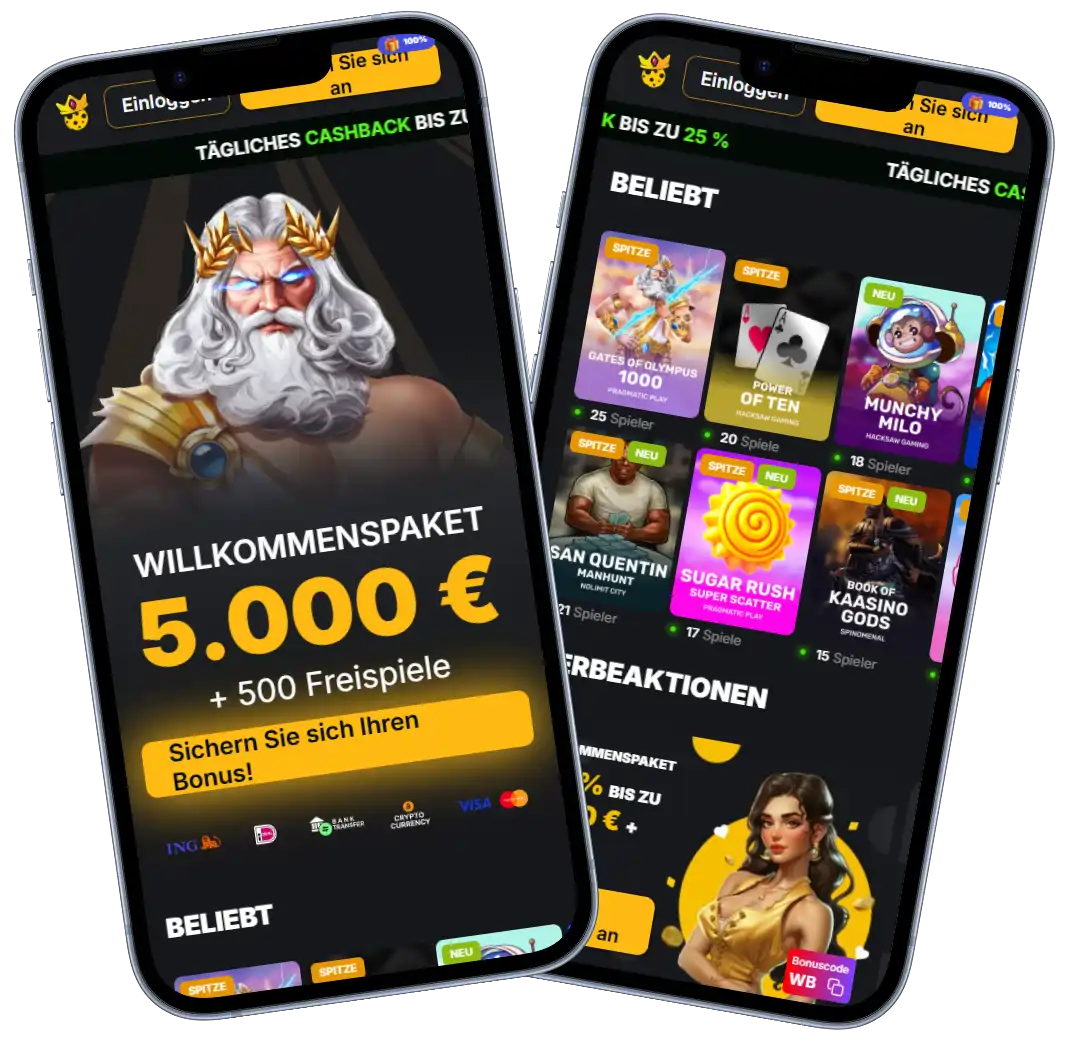 Kaasino Casino Plattform mit Krypto-Zahlungen und Spielautomaten